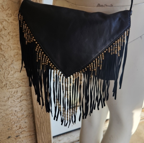 SOFT‎ LEATHER MAJE FRINGE CROSSBODY BAG - Picture 2 of 6